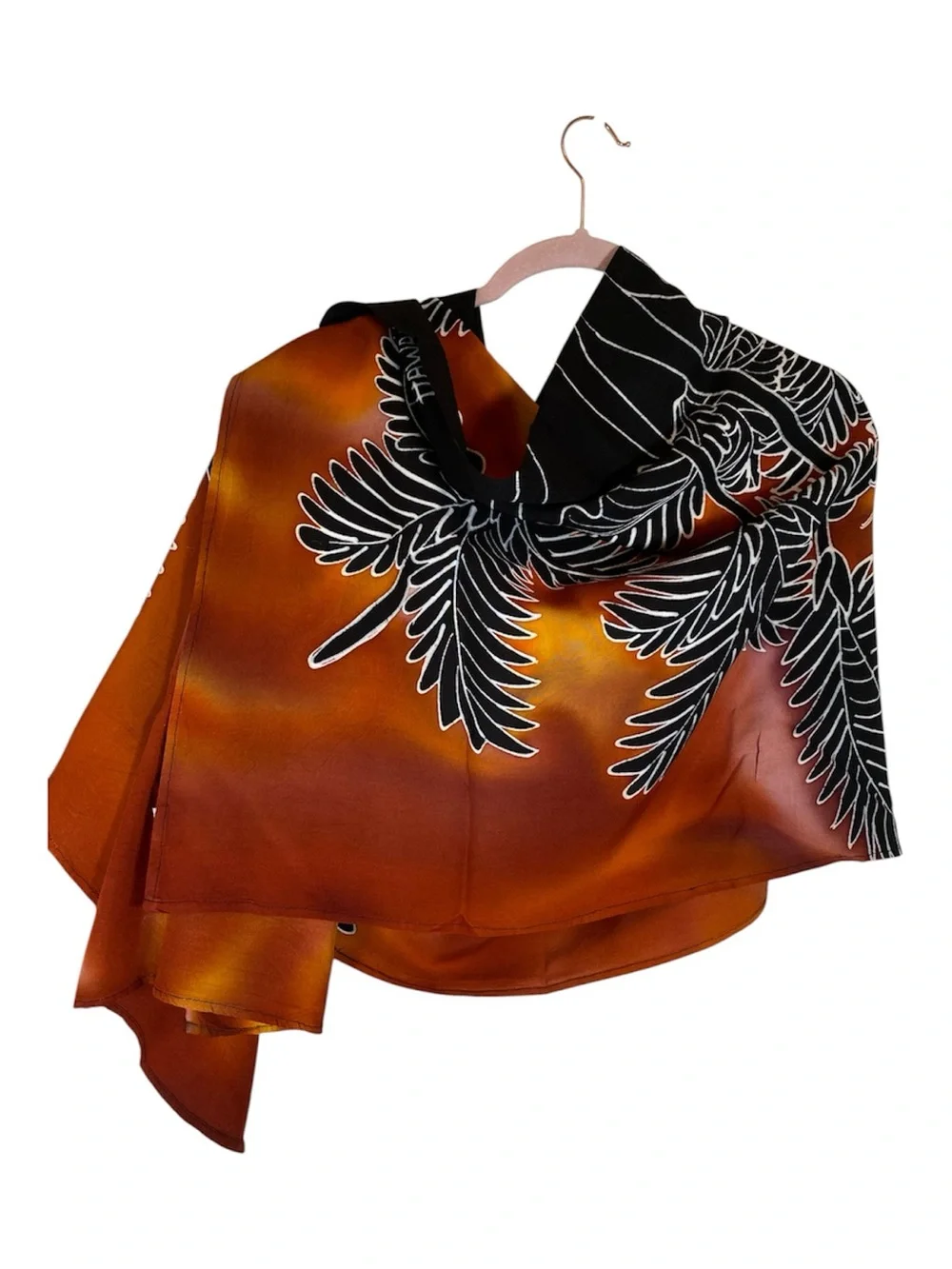 BATIK Rayon Jewel Tone Wrap Wall Hanging Tropical Design